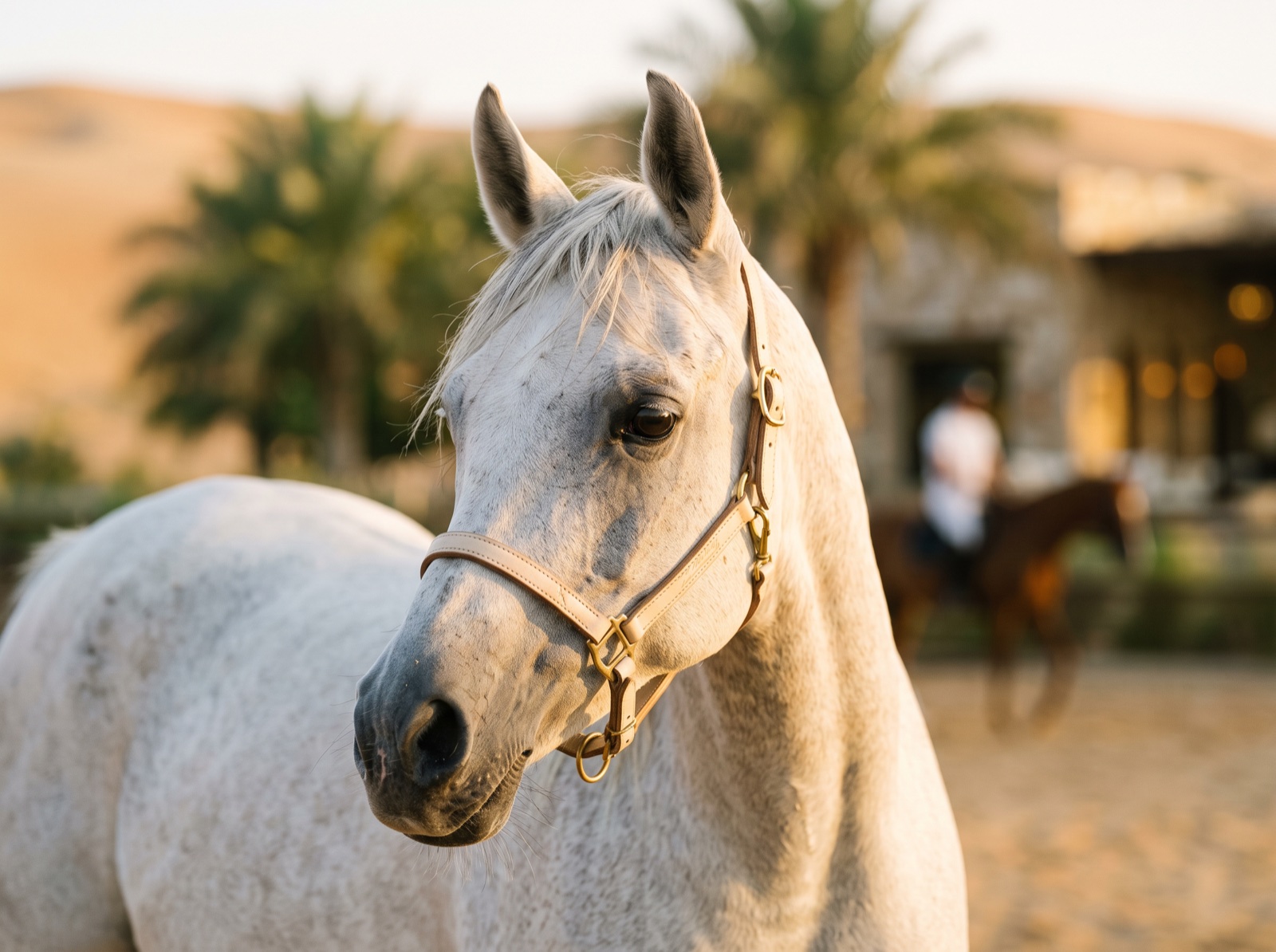 The soft eye of a pale horse